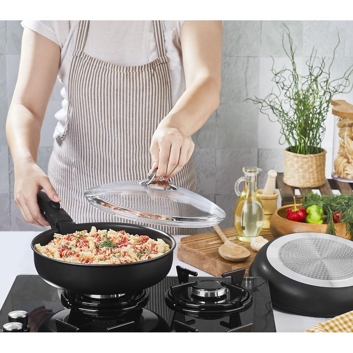 Papilla Motto 10 Parca Tencere Set, Siyah