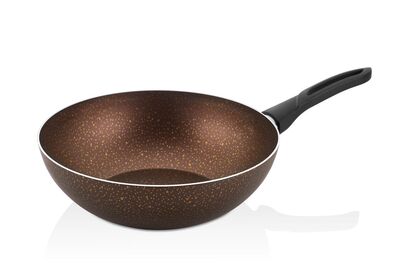 Rosetta Domino 28 Cm Wok Tava, Çikolata Kahve - 1